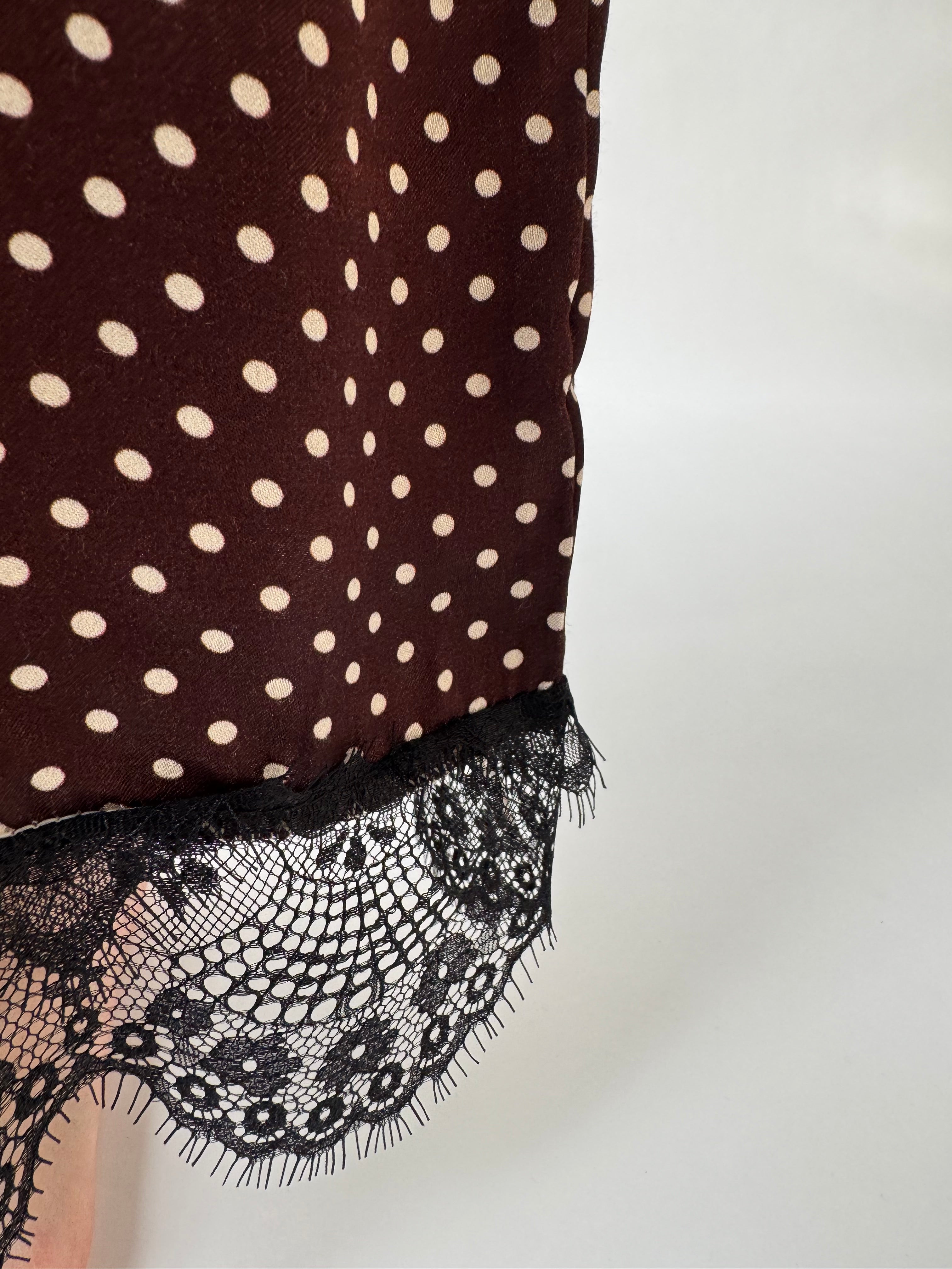 MOM satin dot lace Pants