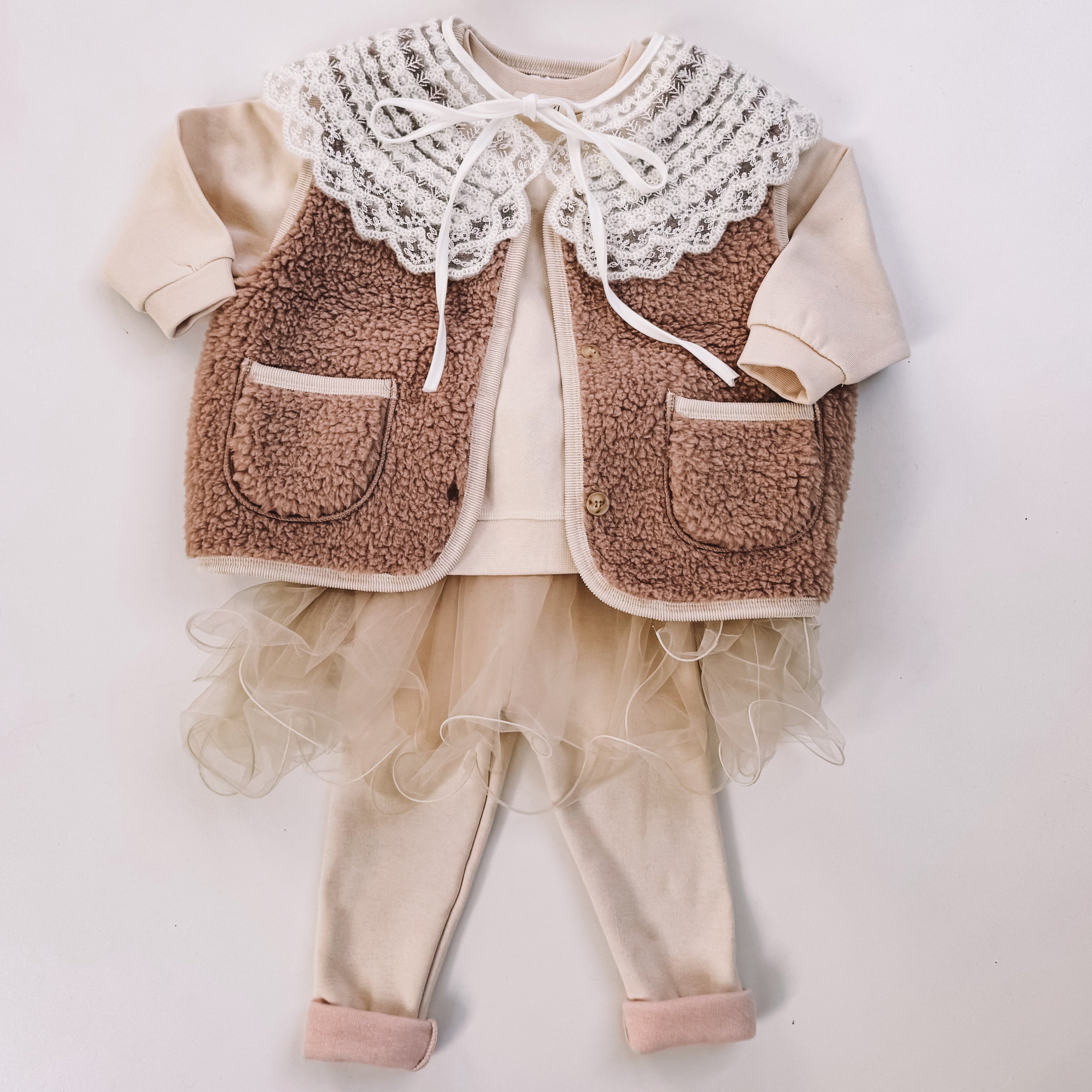 Fleece teddy Vest (bis 6 Jahre)