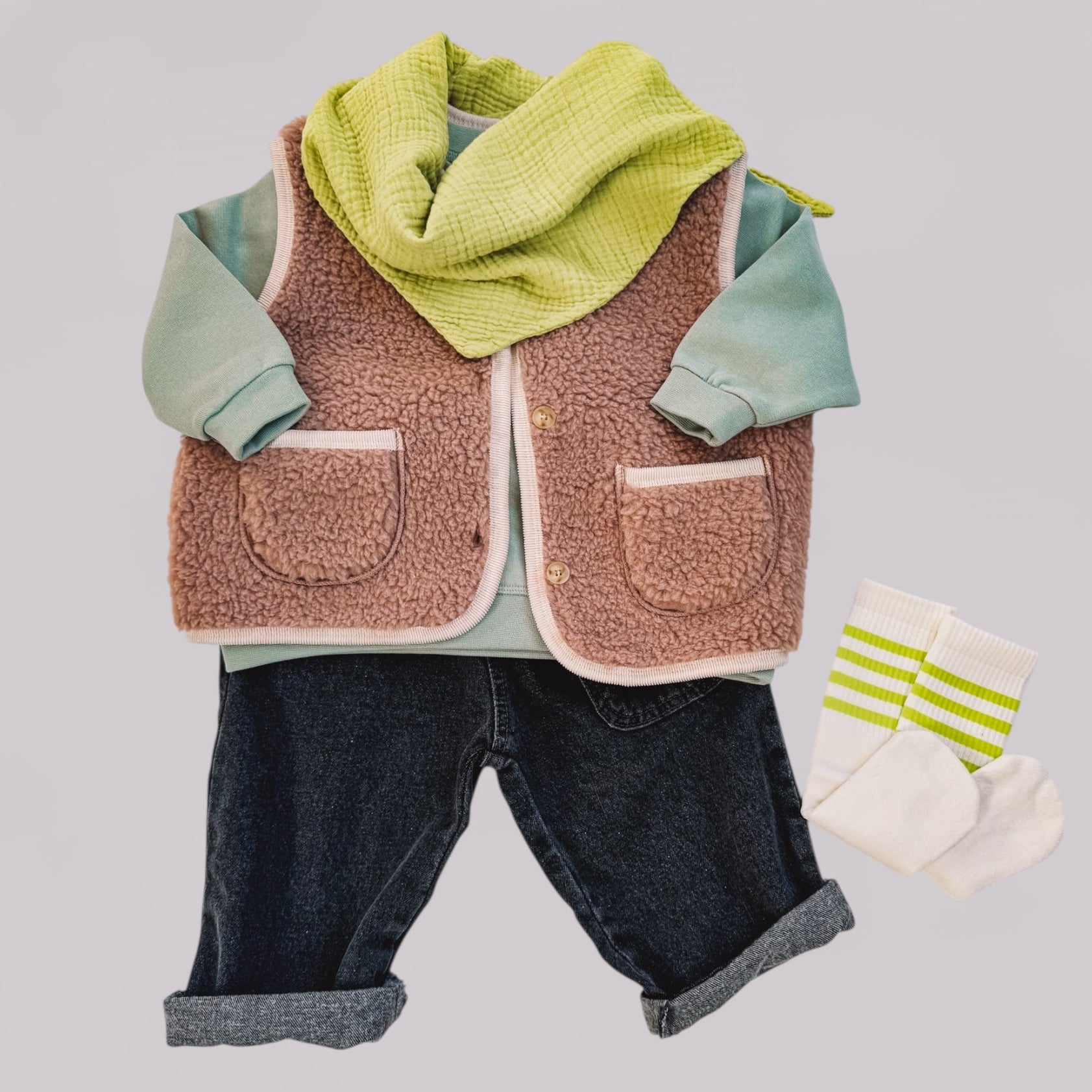 Fleece teddy Vest (bis 6 Jahre)