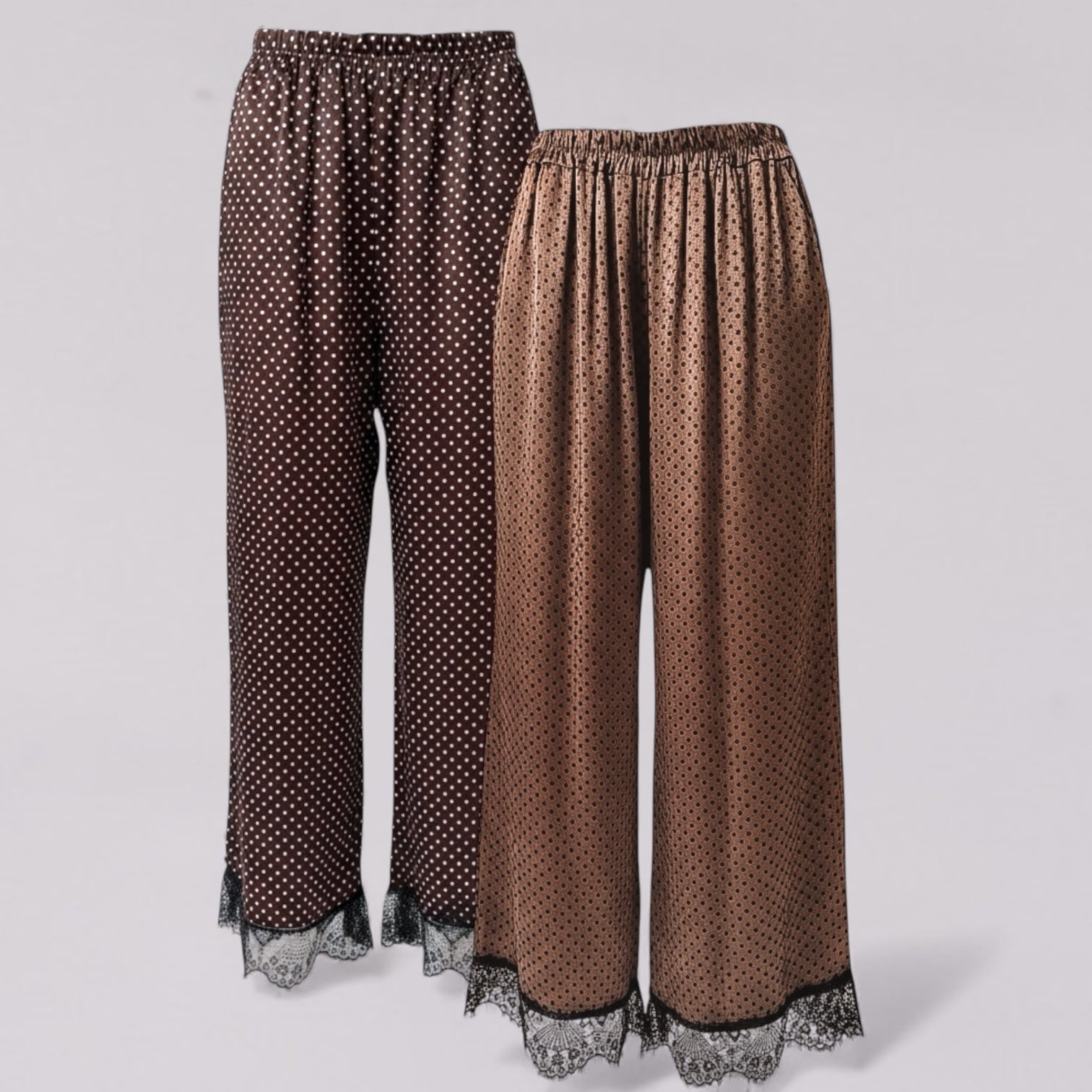 MOM satin dot lace Pants