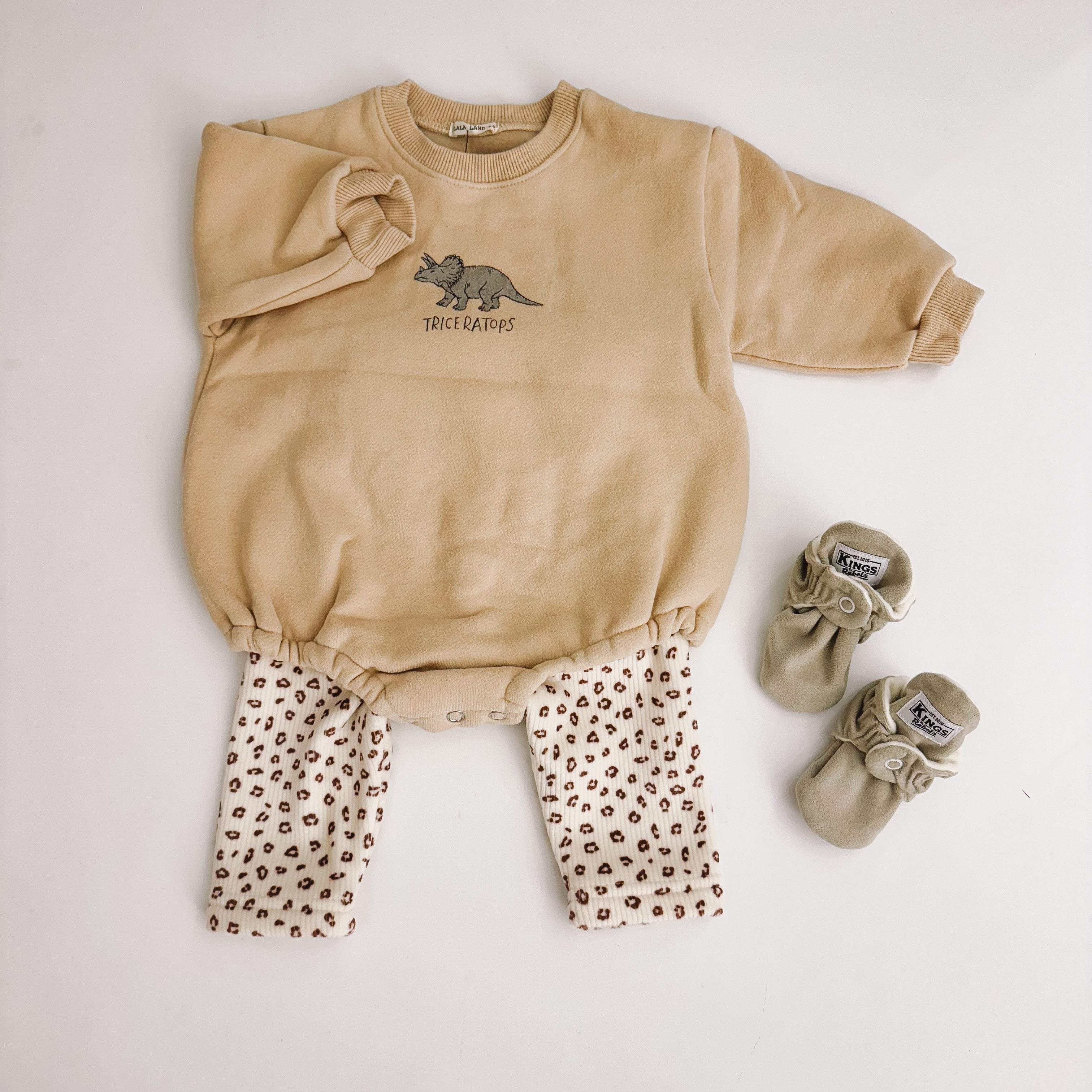 Winter Baby Dino Bodysuit