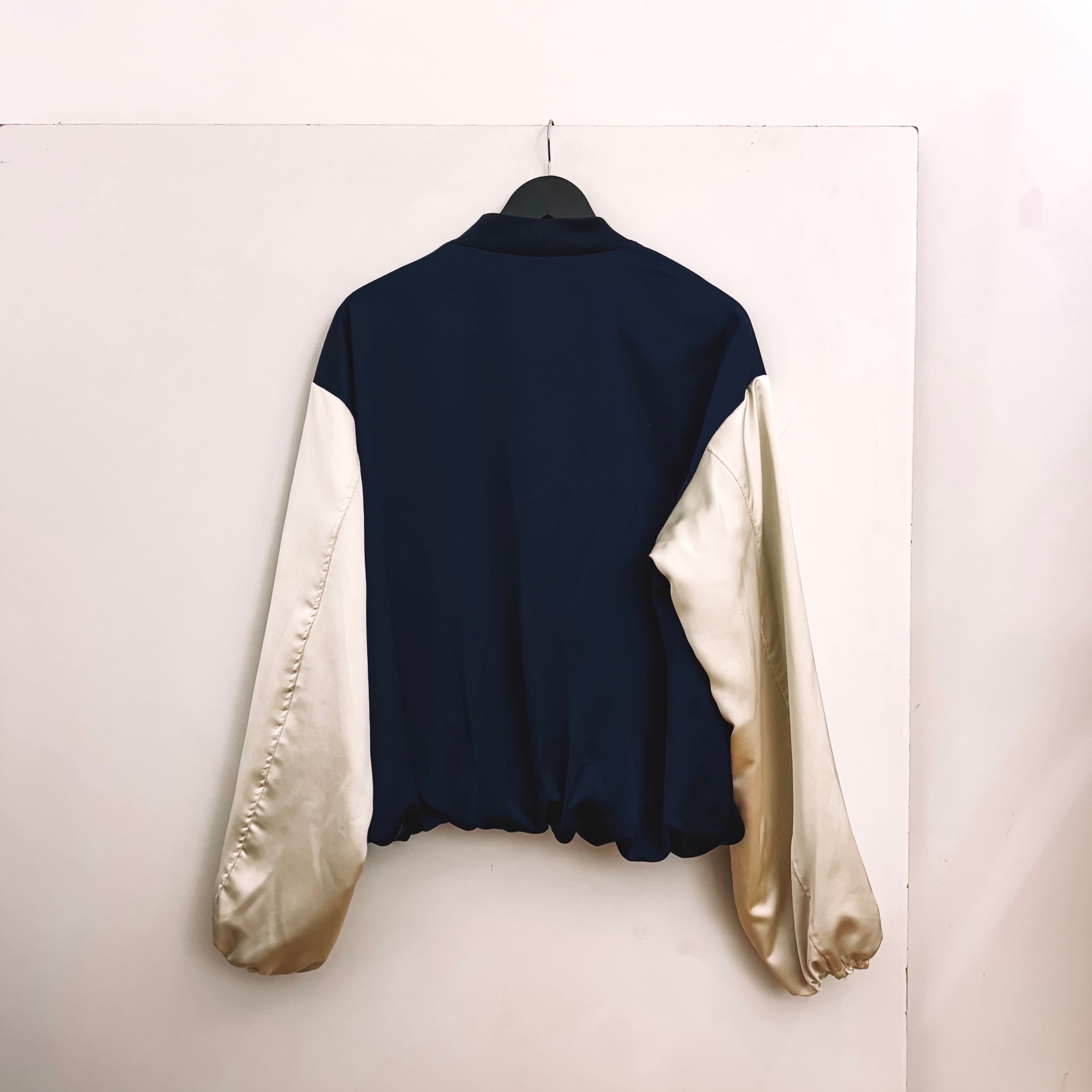 MOM blue silk look Jacket