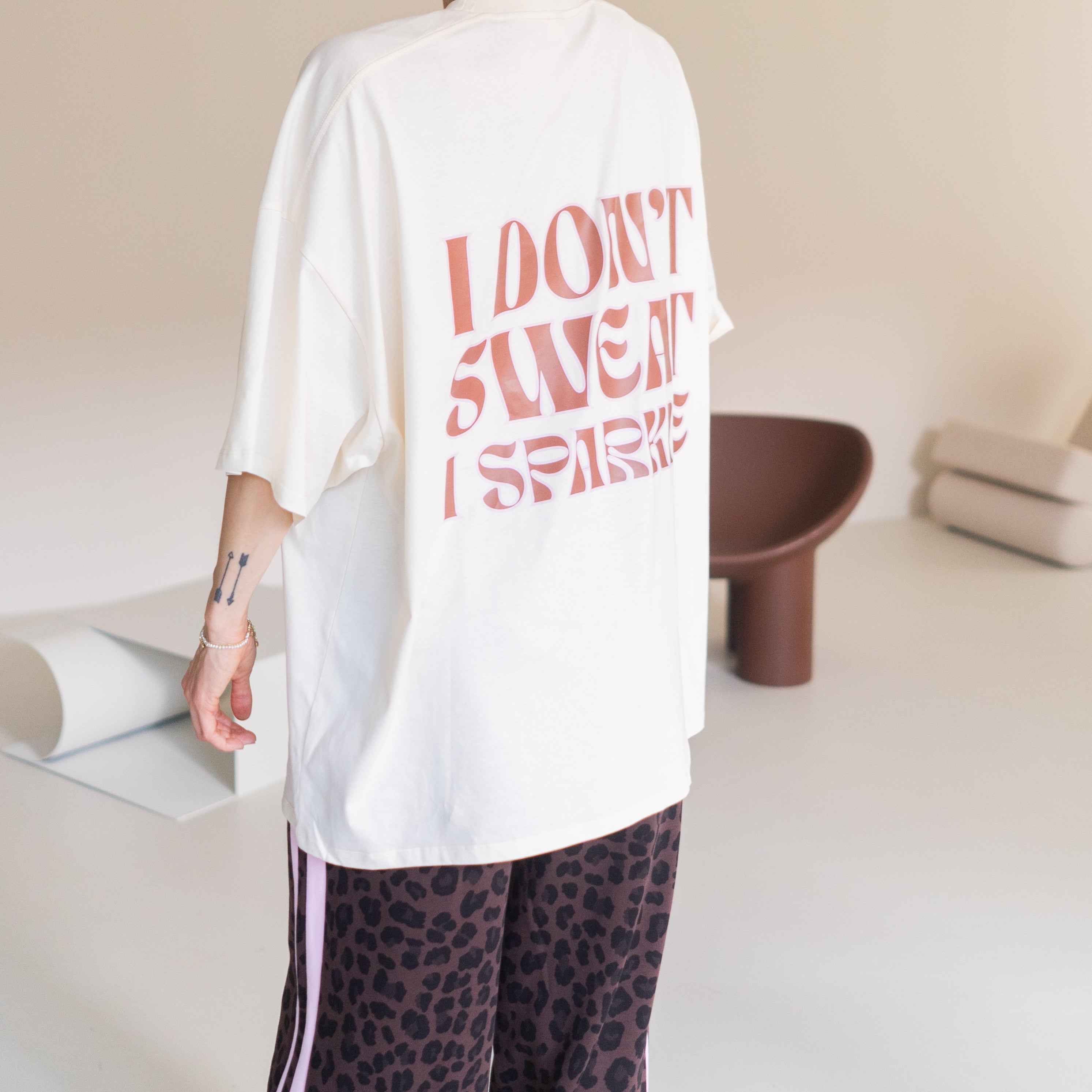 MOM oversized sparkle Shirt