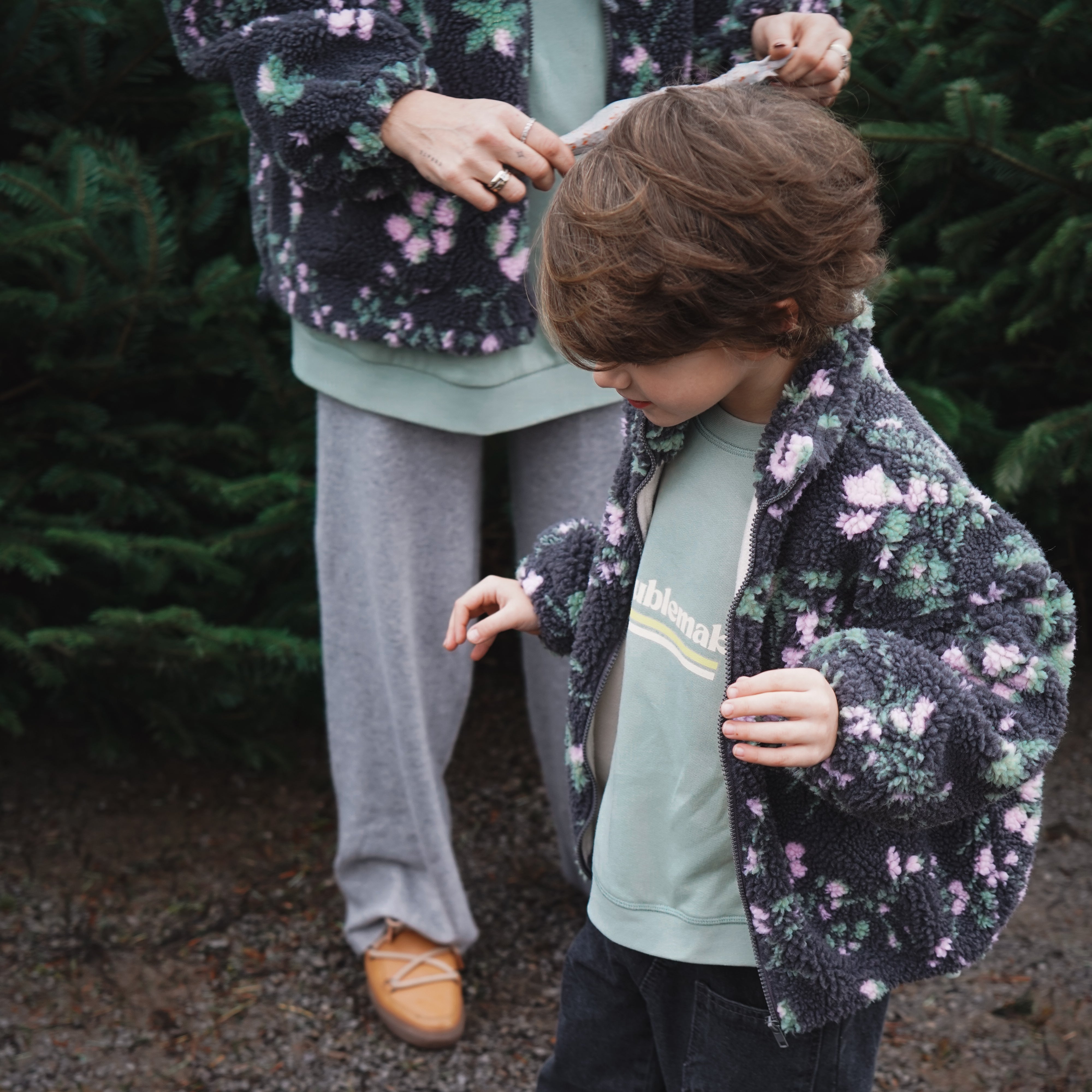 Fleece flower Jacket (bis 7 Jahre)