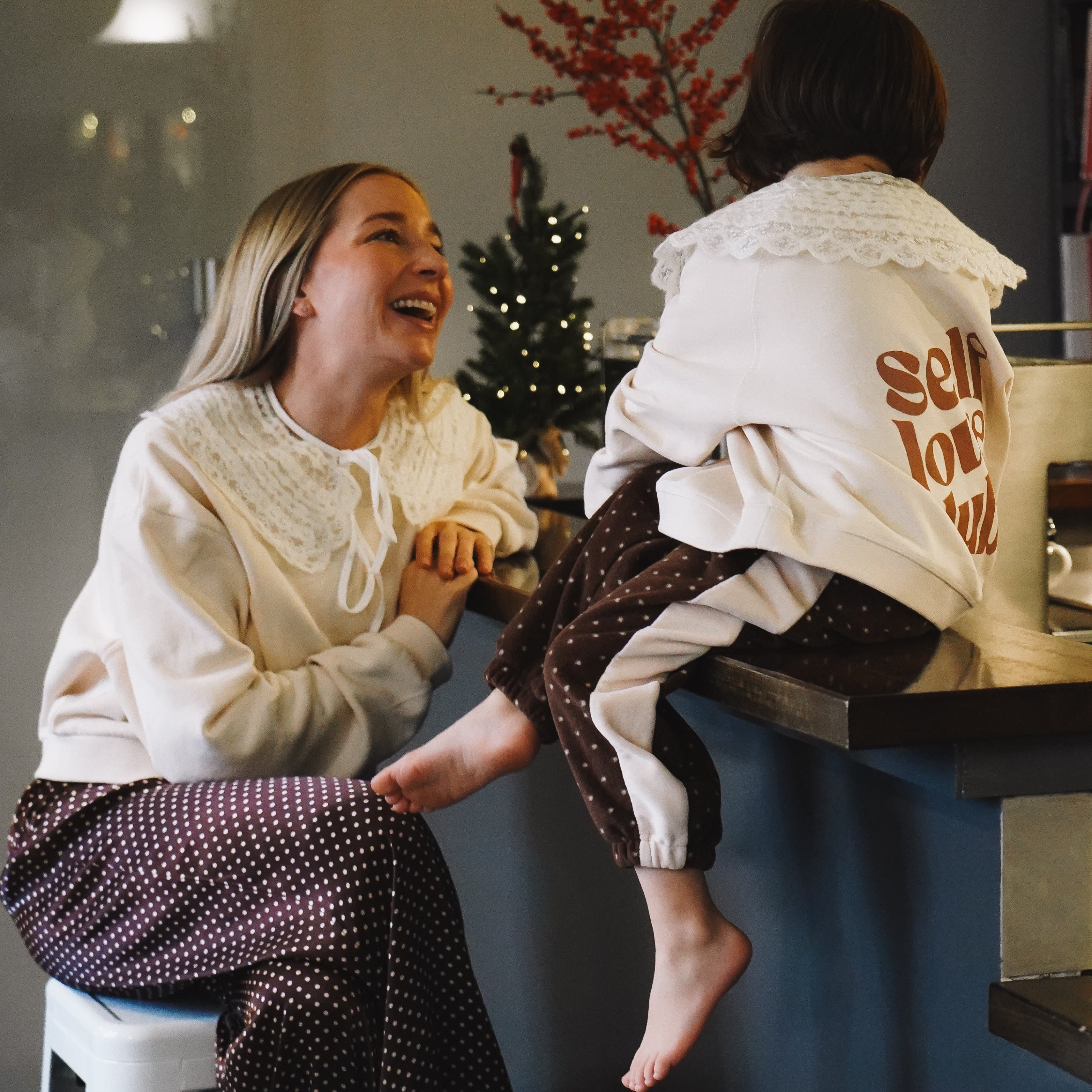 Fleece dot Jogger Pants