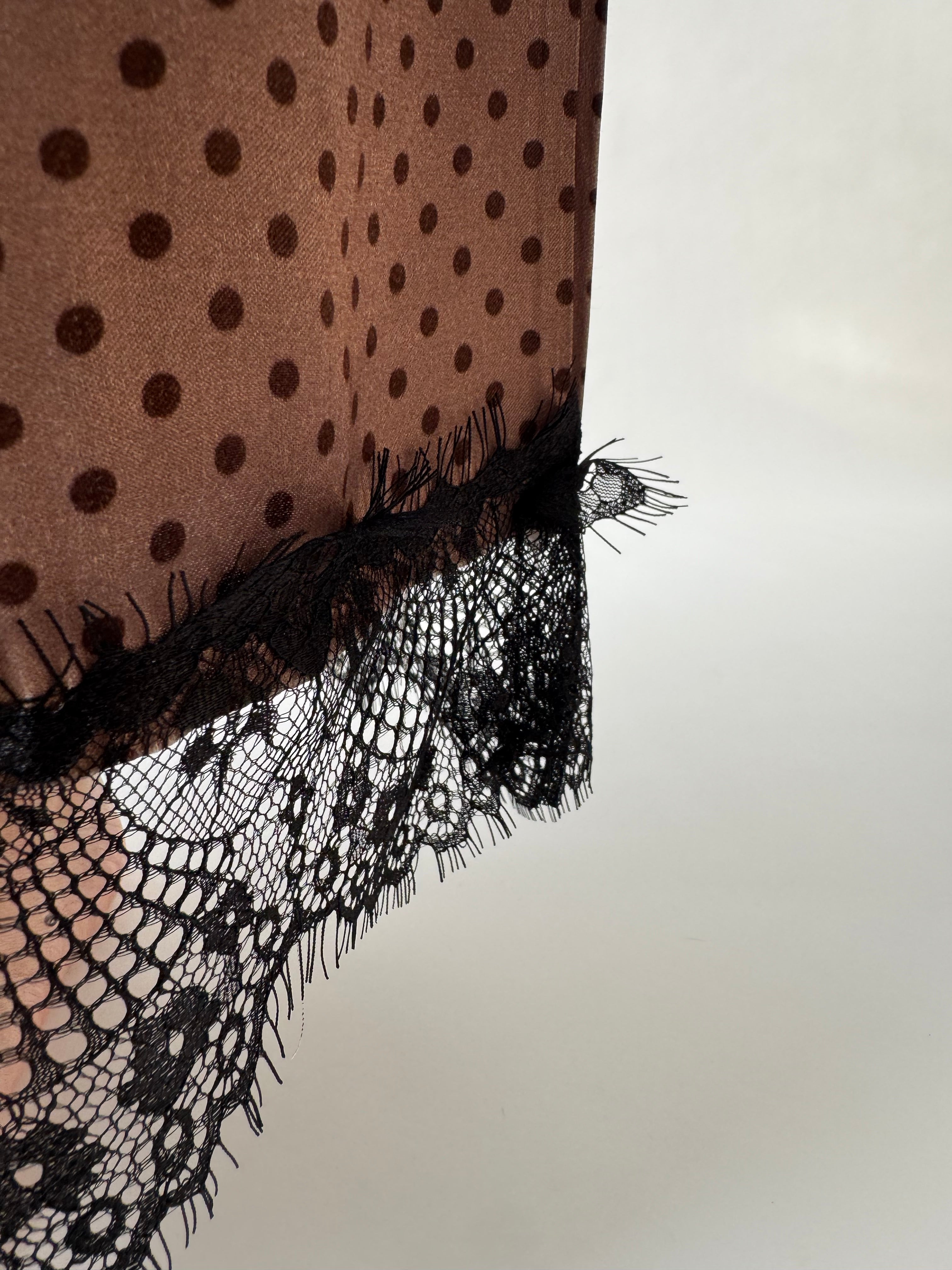 MOM satin dot lace Pants