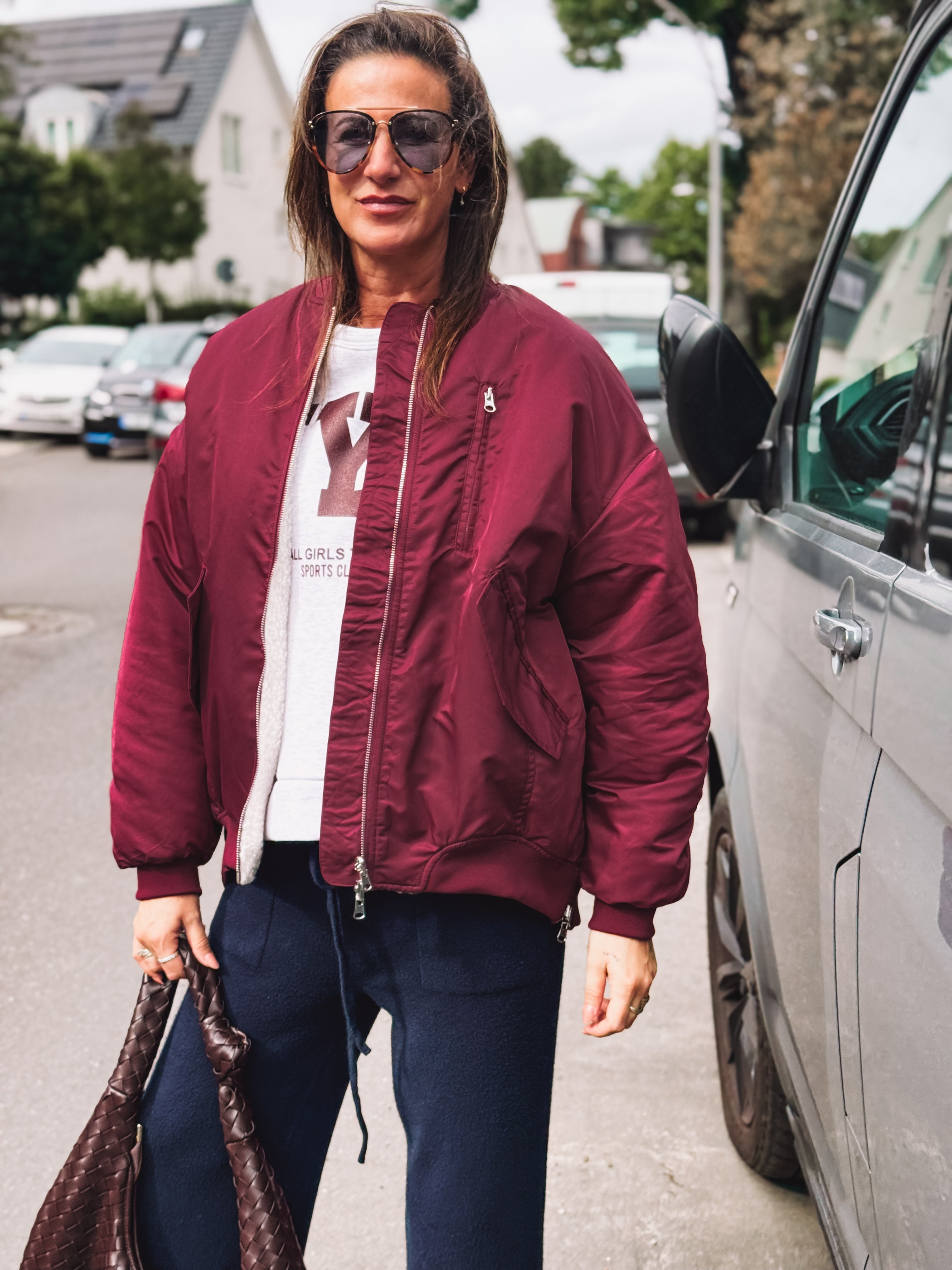 Bomber Jacket mit Teddyfutter