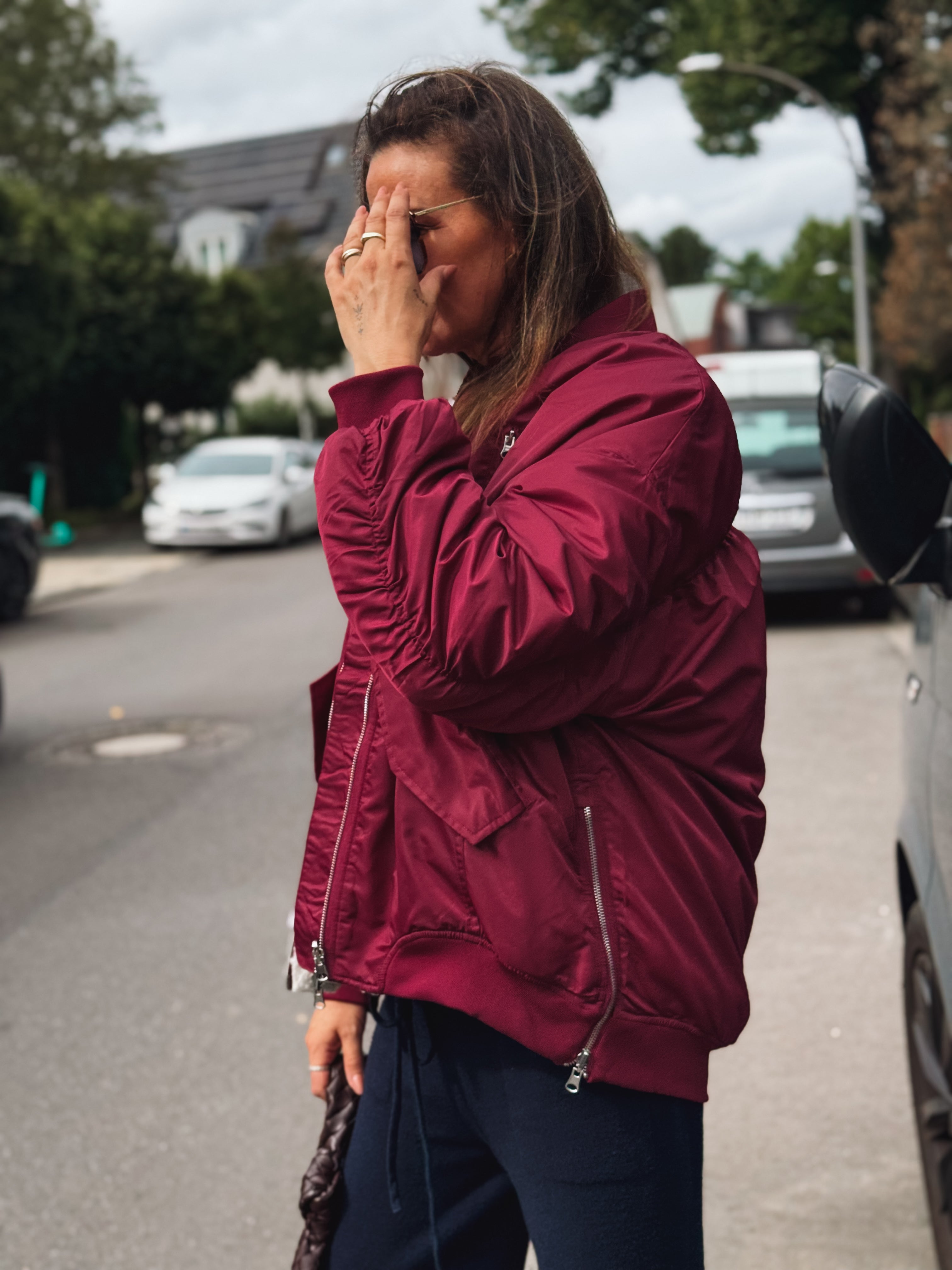 Bomber Jacket mit Teddyfutter