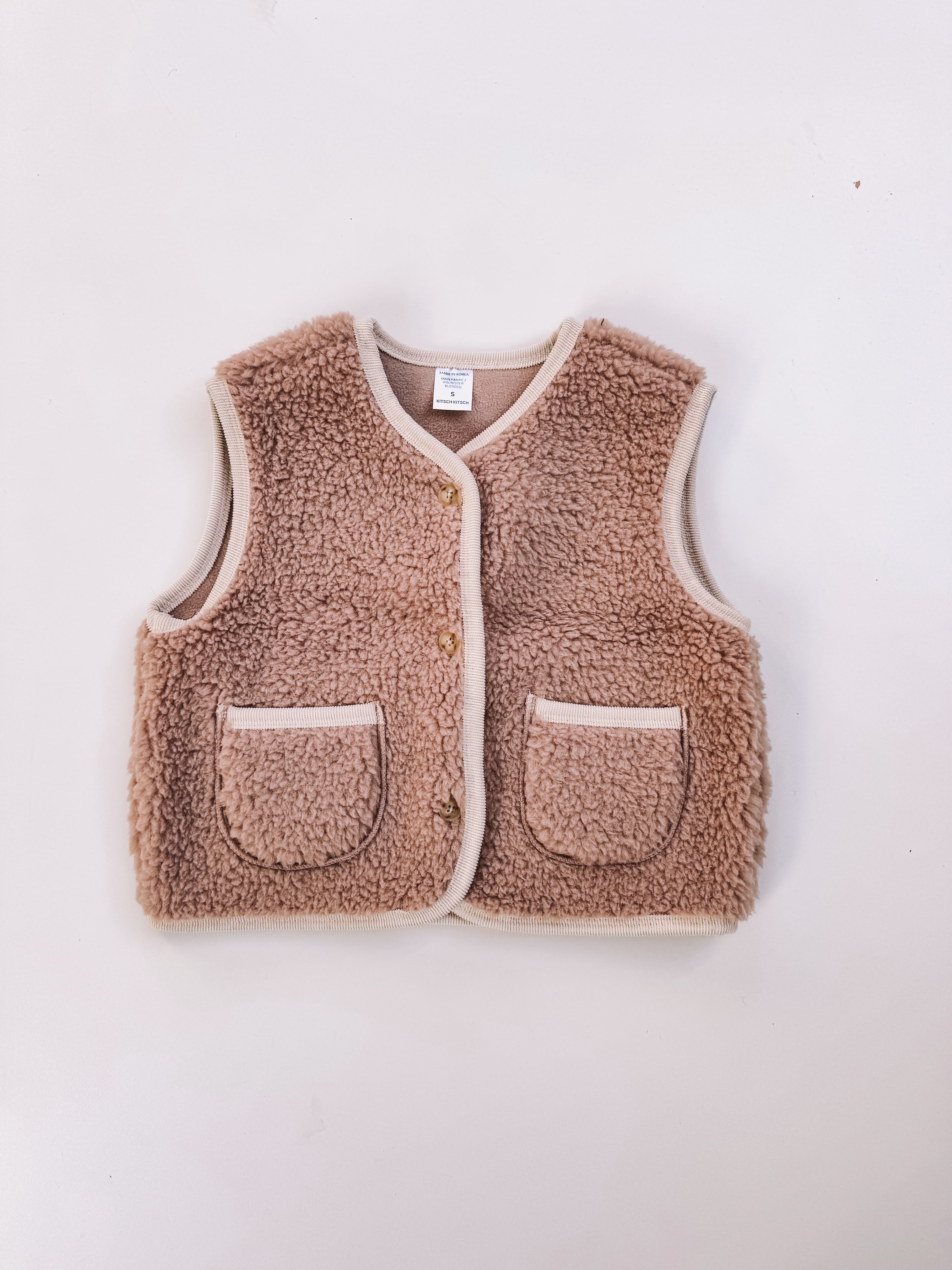 Fleece teddy Vest (bis 6 Jahre)