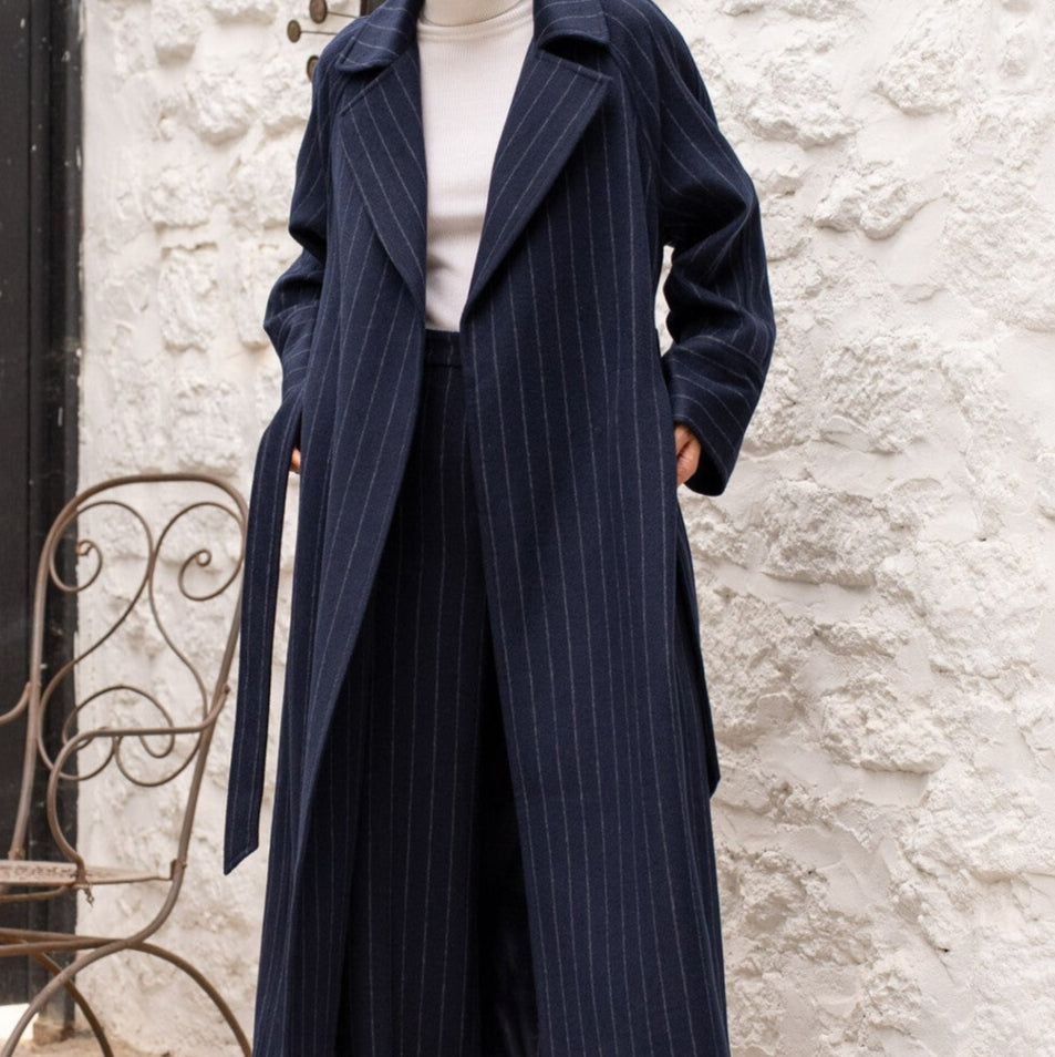 Striped long Coat